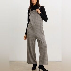 Hatch Maternity Women's Houndstooth Jumpsuit